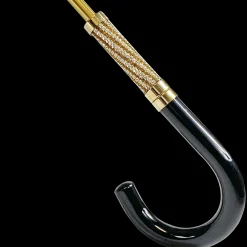 Simple and Elegant Black Umbrella with Animalier design