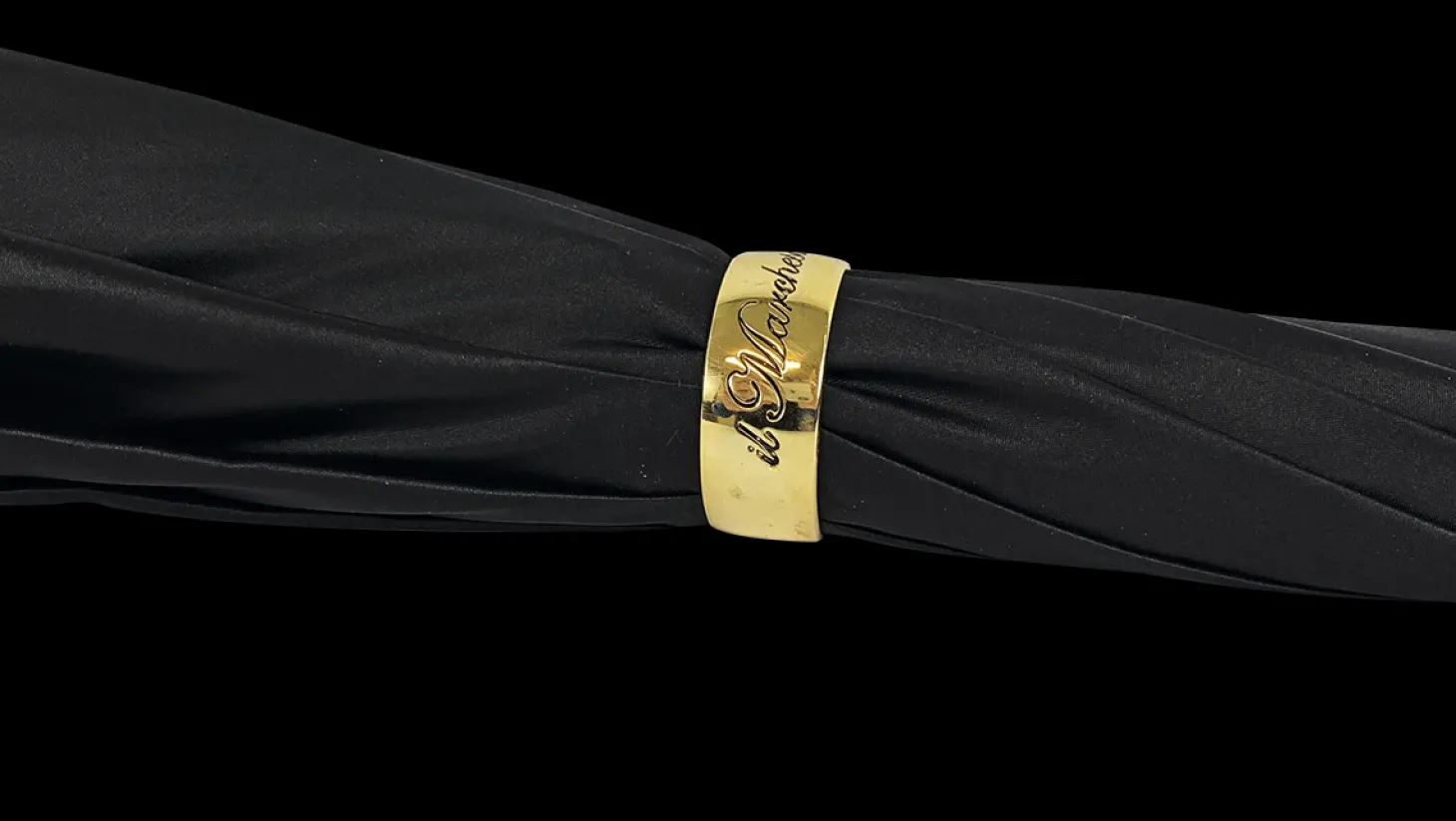 Simple and Elegant Black Umbrella with Animalier design