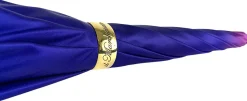 Sky Blue Gradient Umbrella, Daisies Print