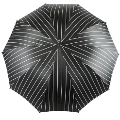 Smoke Gray with white stripes Umbrella