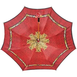 Sparkling red leopard design