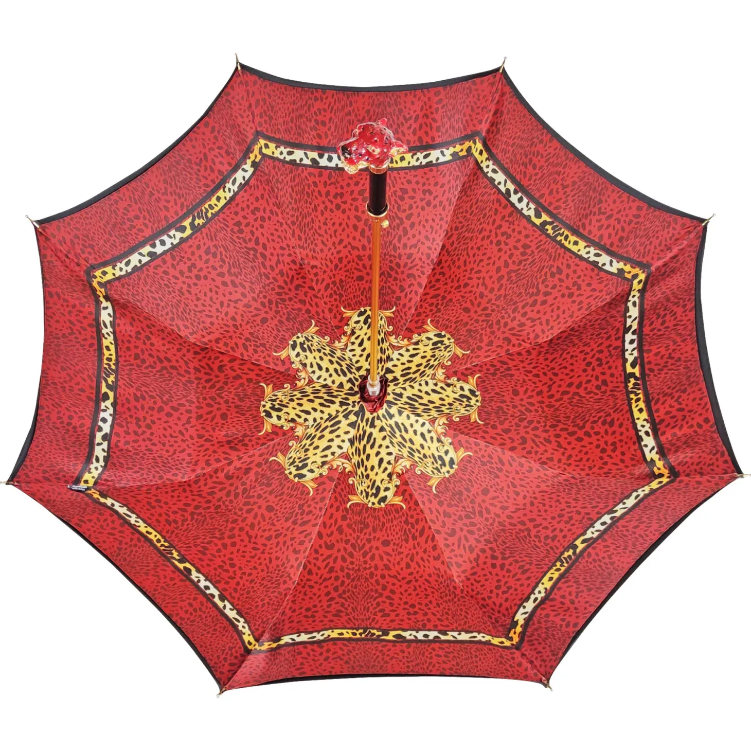 Sparkling red leopard design