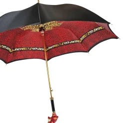 Sparkling red leopard design