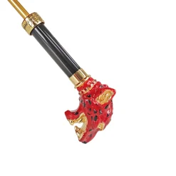 Sparkling red leopard design