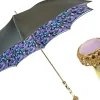 Stunning grey umbrella with light purple inside