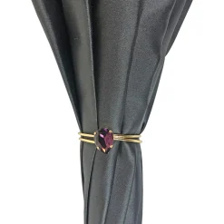 Stunning grey umbrella with light purple inside