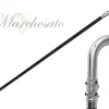 Sturdy Walking Stick With Blue Crystals
