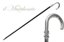 Sturdy Walking Stick With Blue Crystals