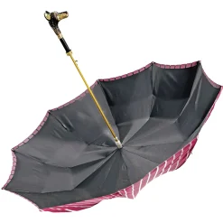 Stylish umbrella - Goldplated 24K Dobermann handle