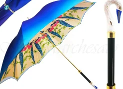 Swan Umbrella Amazing Enamel On Gold