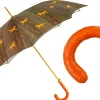 The Noble Ride – Artisanal Umbrella with Ostrich Touch