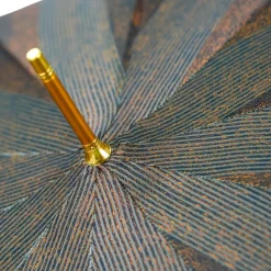 The Noble Ride – Artisanal Umbrella with Ostrich Touch