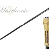 Tower walking stick with Blue crystals