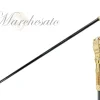 Tower walking stick with white crystals