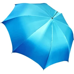 Umbrella with fantastic turquoise peacock thousands of crystals