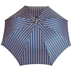 Umbrella with green Caiman Crocodile leather handle