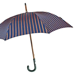 Umbrella with green Caiman Crocodile leather handle
