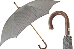 Umbrella with handle in peeled chestnut