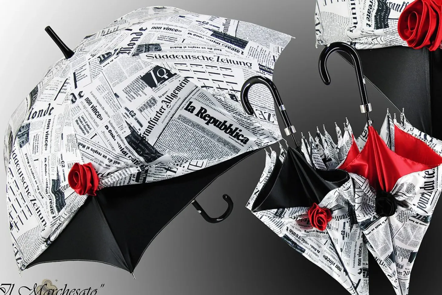 Umbrella With Rose, Newspaper Collection