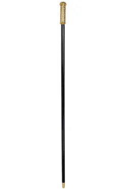 Walking Cane - Elegant Gold Filigree Handle
