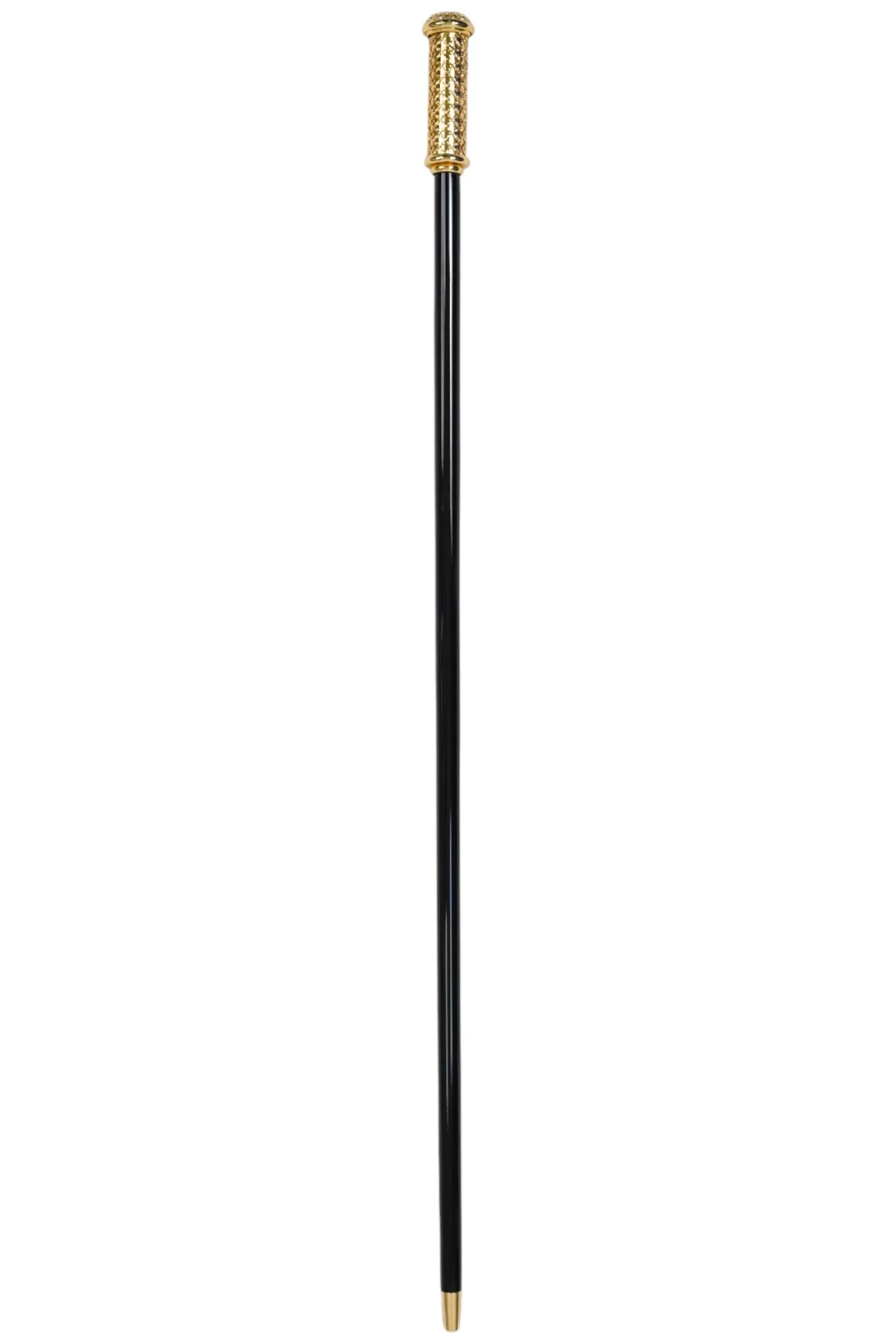 Walking Cane - Elegant Gold Filigree Handle