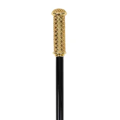 Walking Cane - Elegant Gold Filigree Handle