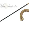 Walking cane Encrusted with Multicolor Crystals