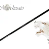 Walking Stick cane Lacquered in an Ivory Color