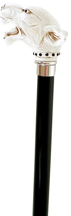 Walking Stick cane Lacquered in an Ivory Color