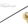 Walking stick ceremonial knob - gold plated 24K