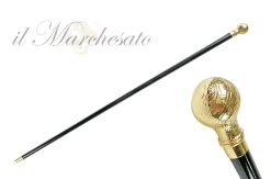 Walking stick ceremonial knob - gold plated 24K
