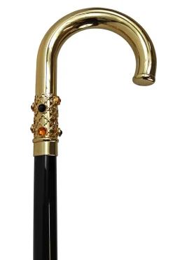 Walking stick for Man with Crystals