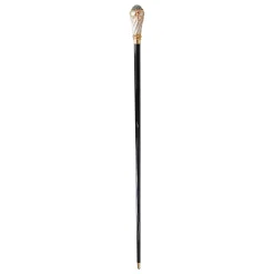 Walking stick Hand painted Knob with indicolite crystals