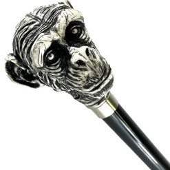 Walking Stick Monkey Lacquered in an Ivory Color