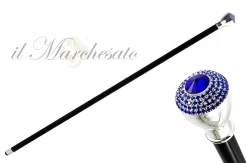 Walking Stick With Stone and Sapphire Color rhinestones