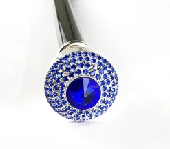 Walking Stick With Stone and Sapphire Color rhinestones