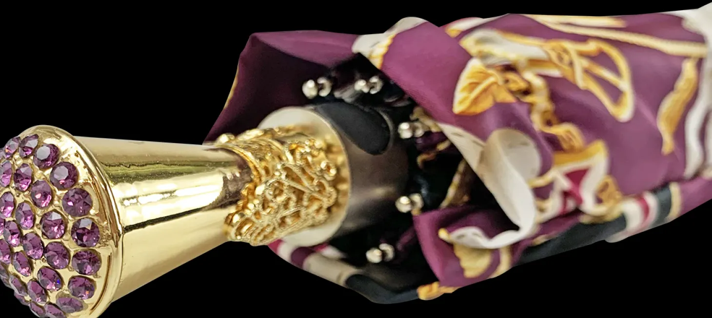 Women's Folding Umbrella - Exclusive crimson Design