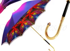 Women's Umbrella - Swarovski Cristals - Double Cloth