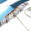 Wonderful light blue Umbrella with abstract marine design