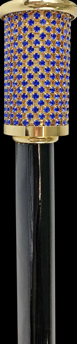 Wonderful Walking Stick For Ceremony with Sapphire crystals