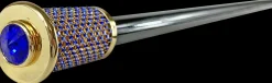 Wonderful Walking Stick For Ceremony with Sapphire crystals