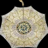 Wonderful women's umbrella, finished in fine gradient turquoise