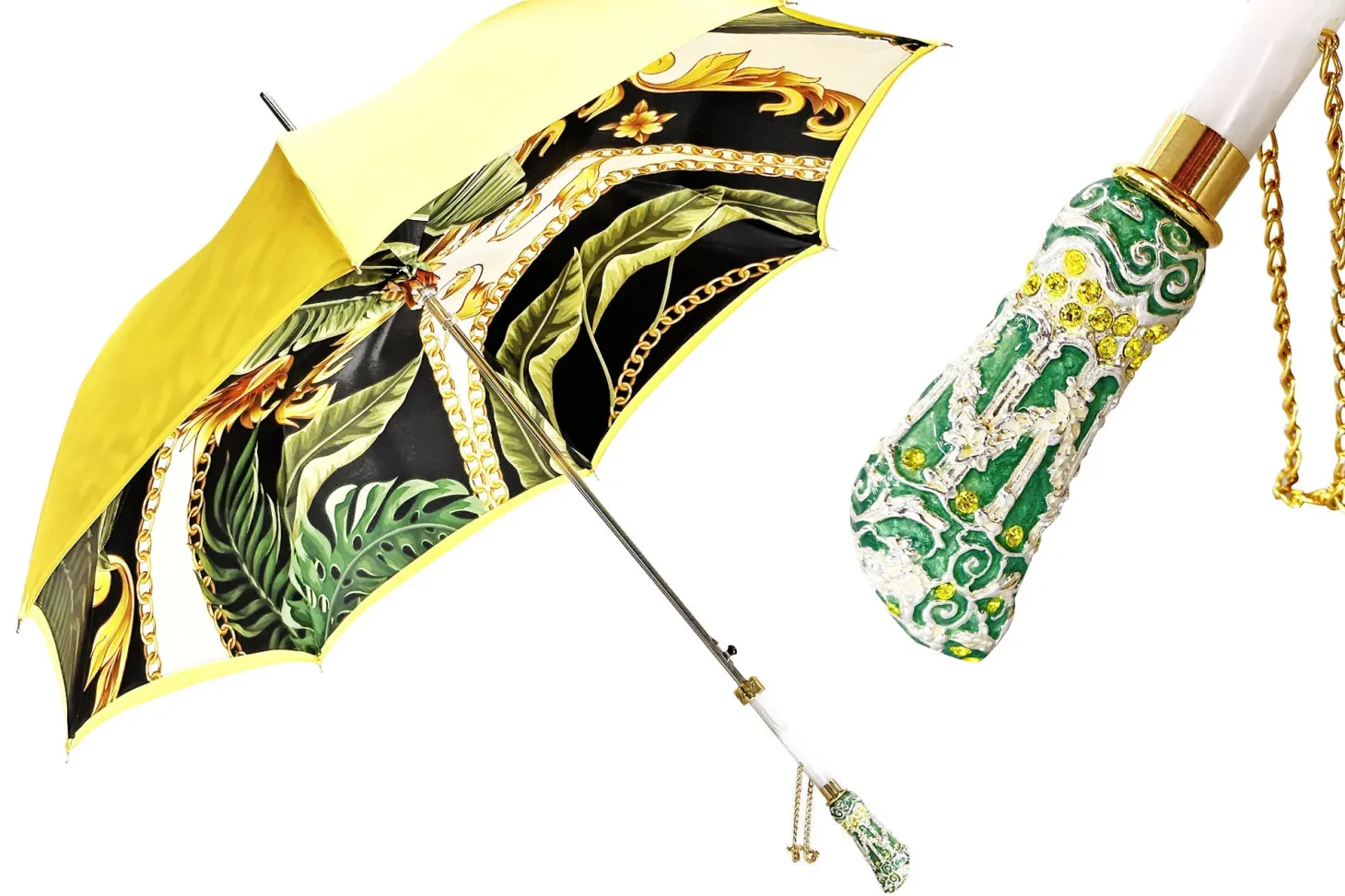 Wonderfull yellow Gold umbrella with Exclusive design